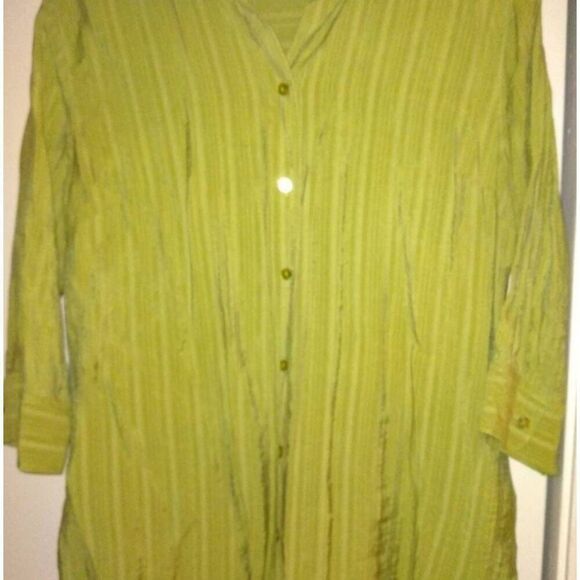 ę Croft & Barrow shimmery green blouse - Picture 1 of 7